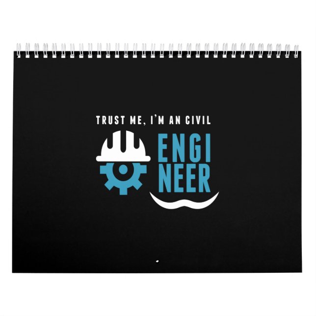 Calendário trust me i'm a civil engineer (Capa)