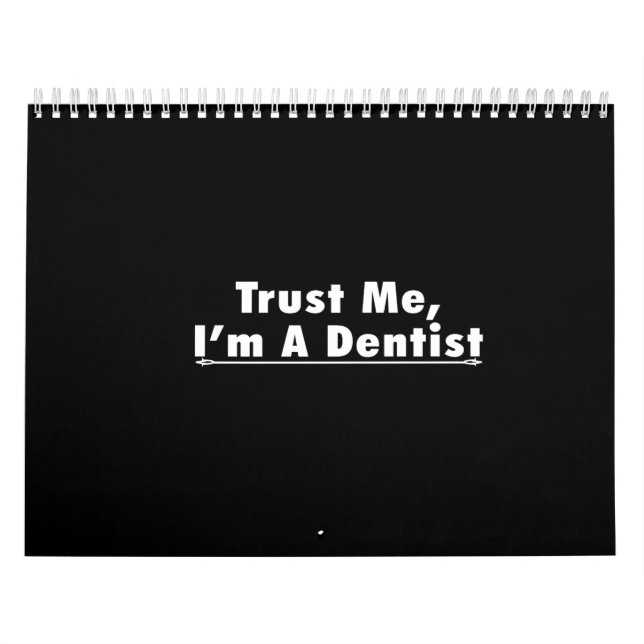 Calendário trust me i'm a dentist (Capa)