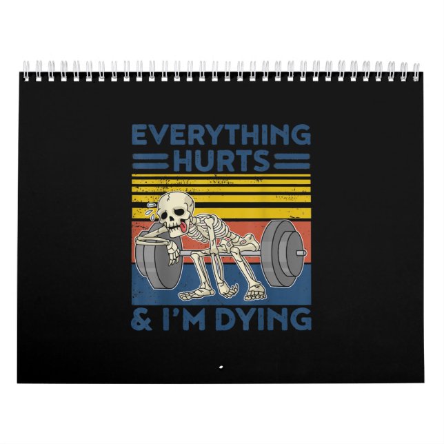 Calendário Tudo Magoa O Peso Do Presente Ness Gym (Capa)