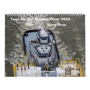 Calendário Tugs No Rio Hudson, 100% Vane Bros. 2023
