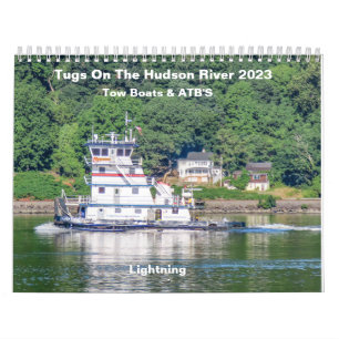 Calendário Tugs No Rio Hudson, 2023 Towboat & ATB'S