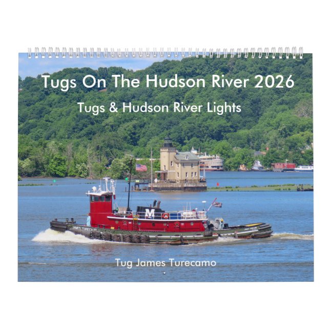Calendário Tugs On The Hudson River 2026 Calendar (Capa)