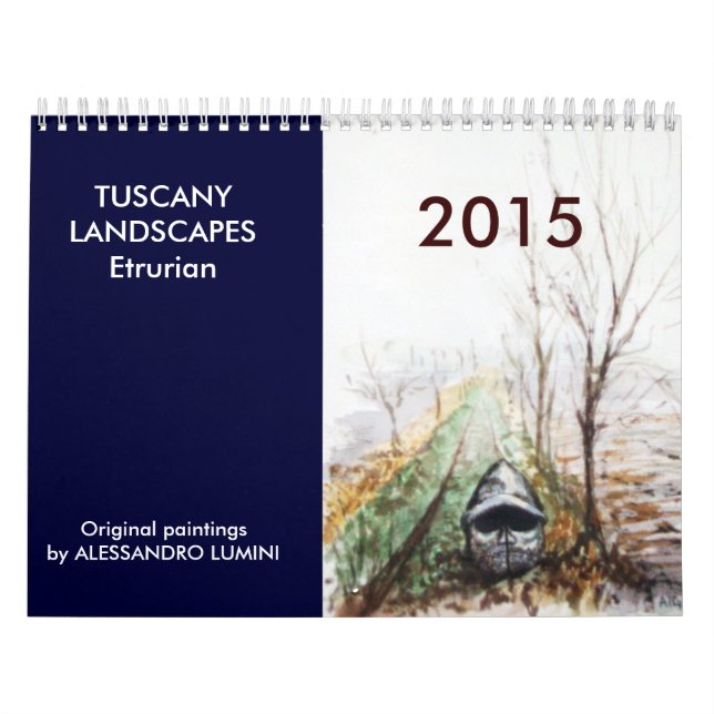 Calendário TUSCANY LANDSCAPES Etrurian 2015 (Capa)