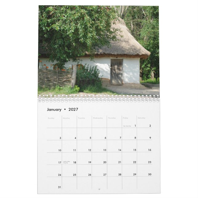 Calendário UCRÂNIA antigo vila_calendário (Jan 2027)
