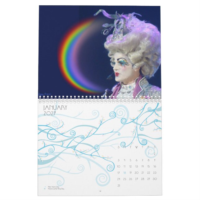 Calendário Um ano de absurdo! (Jan 2027)