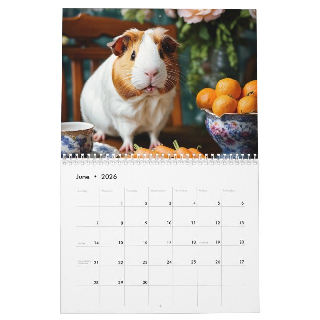 Calendário Um ano de arte animal (Jun 2026)