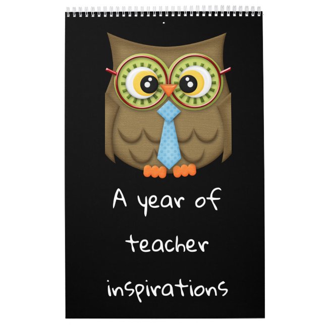 Calendário Um ano de inspiração dos professores (Capa)