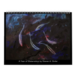 Calendário Um ano de pinturas aquáticas de Steven A. Donler