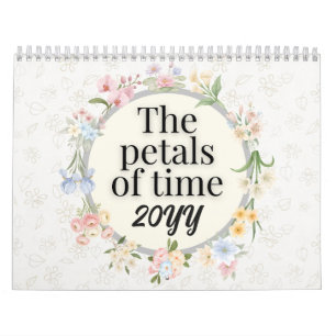 Calendário Um Ano em Flor : Presente Floral Estético