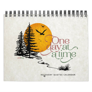 Calendário Um dia em citações inspiradas de uma recuperaç