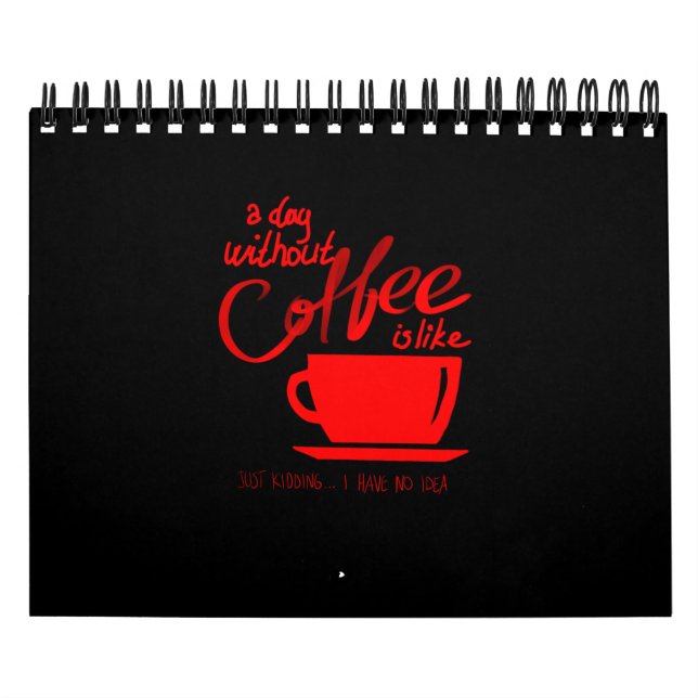 Calendário Um dia sem café (Capa)