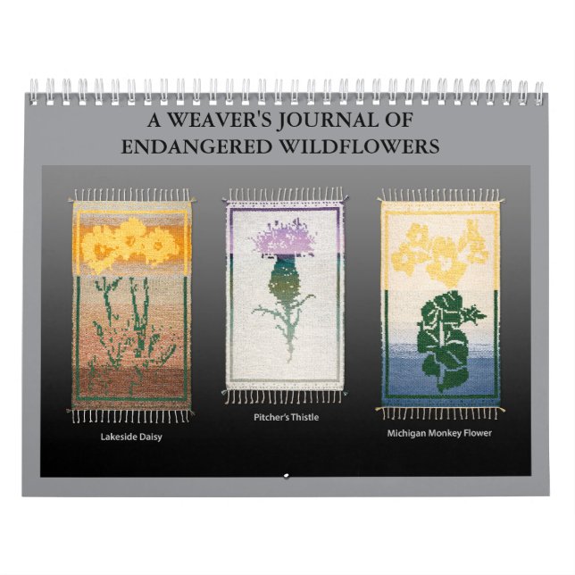 Calendário Um Diário de Weaver de Flores Selvagens Ameaçadas (Capa)