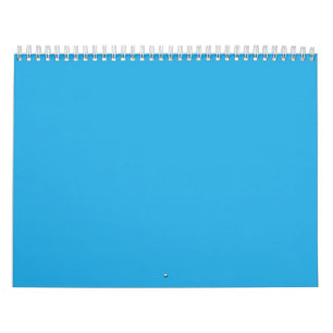 Calendário um fundo azul com um