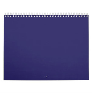 Calendário Um fundo azul profundo acentuado por uma borda bra