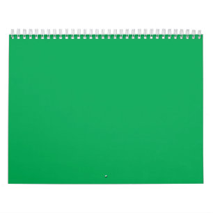 Calendário um fundo verde com