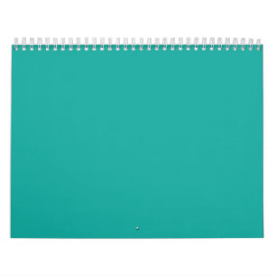 Calendário um fundo verde com