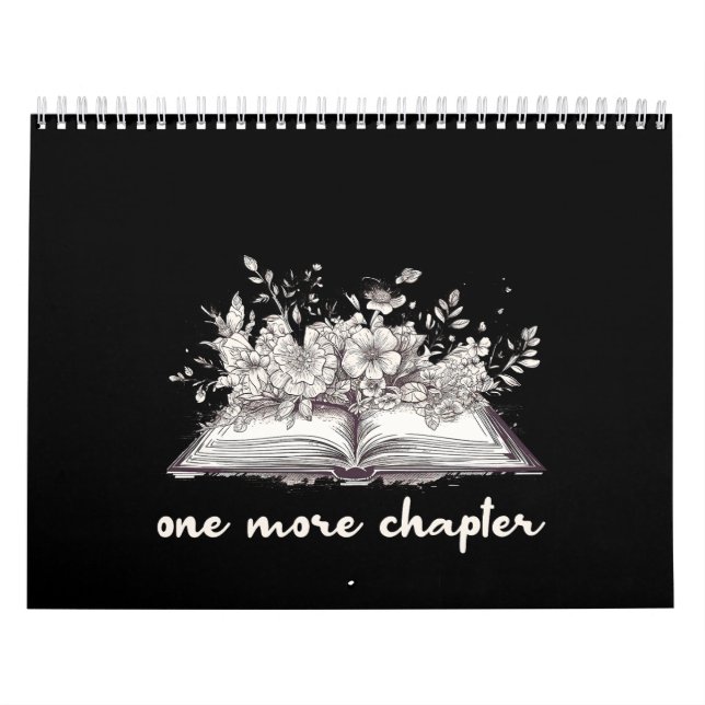 Calendário Um Livro Mais Capítulo Com Flores  (Capa)
