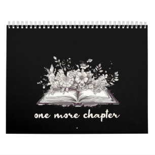 Calendário Um Livro Mais Capítulo Com Flores 
