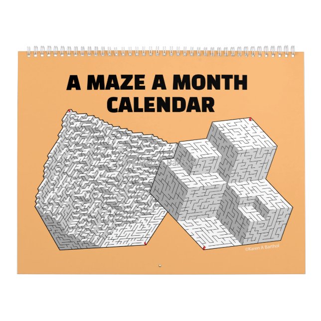 Calendário Um Maze A Mês (Capa)