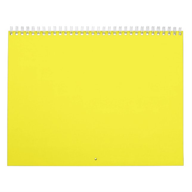 Calendário Um quadrado amarelo vibrante fechado por um branco (Capa)