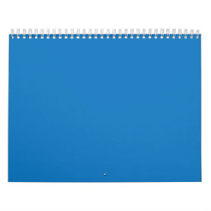 Calendário Um quadrado azul emoldurado por uma borda branca, 