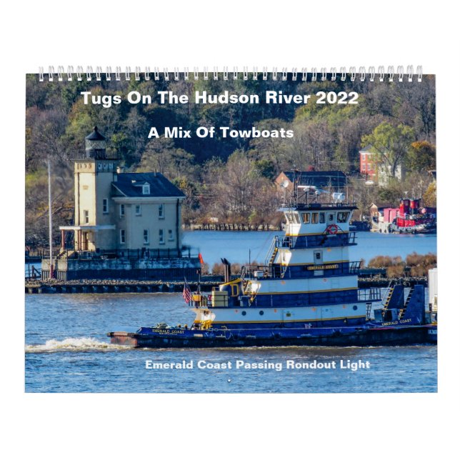 Calendário Uma Combinação De Barcos Rebocados No Rio Hudson (Capa)