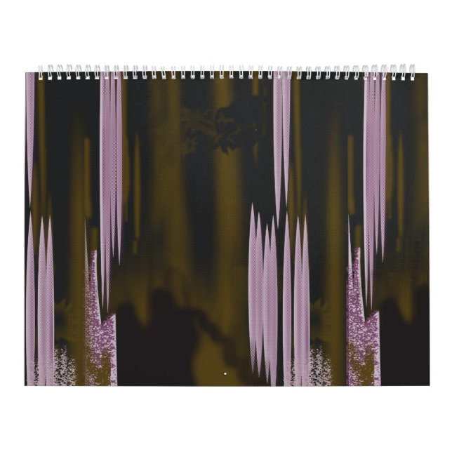 Calendário uma foto em preto e branco de um prédio (Capa)