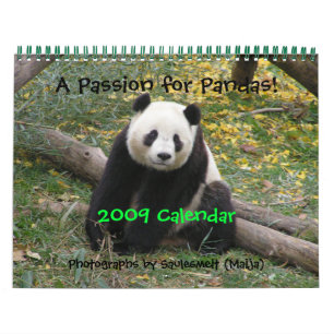 Calendário Uma Paixão para Pandas, Calend 2009... - Personal