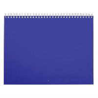 uma parede azul com um relógio