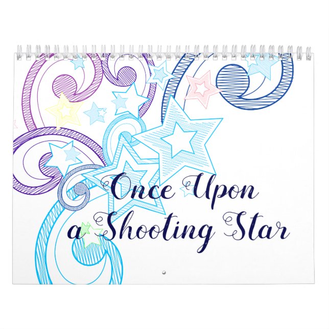 Calendário Uma vez na estrela fotografando (Capa)