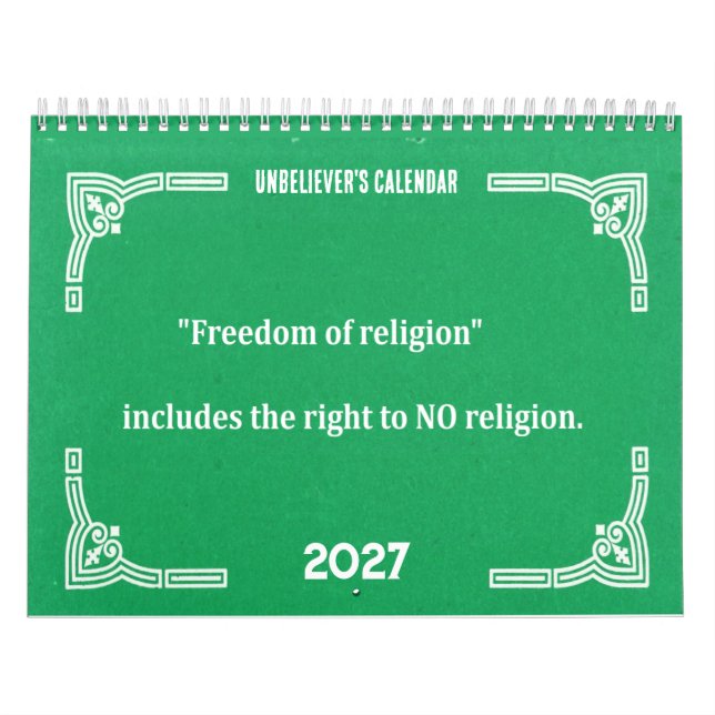 Calendário Unbeliever's  (Capa)
