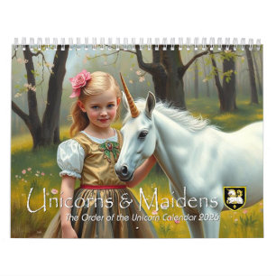 Calendário Unicórnios e Maidens