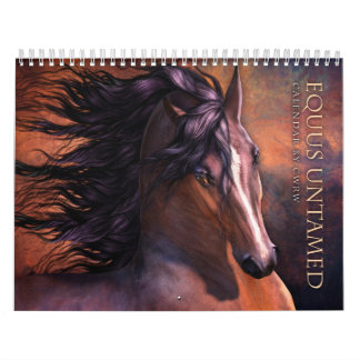 Calendário Untamed do cavalo do Equus