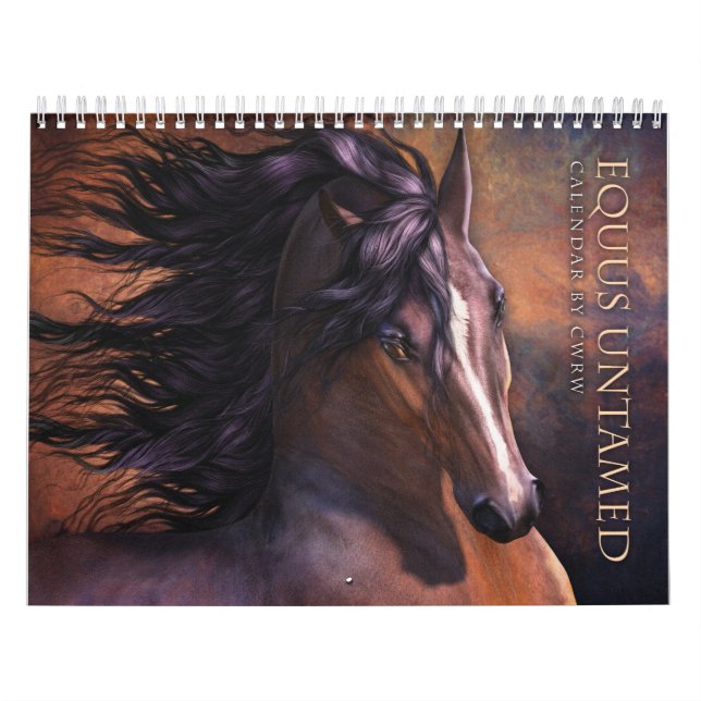 Calendário Untamed do cavalo do Equus (Capa)