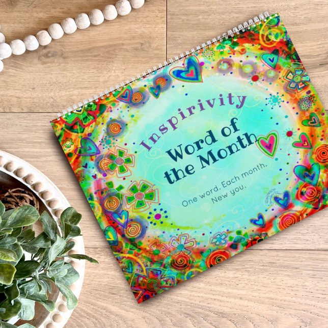 Calendário Uplifagem motivacional Inspirividade UMA PALAVRA (Criador carregado)