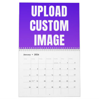 Calendário Upload Custom 14 Image -Add Your Own To Print On A