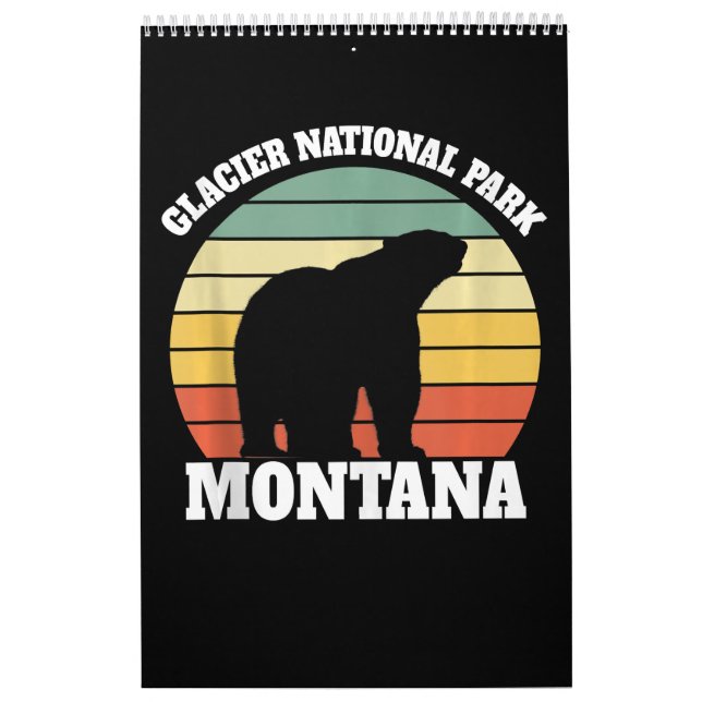 Calendário Urso Polar do Parque Nacional Glaciar (Capa)