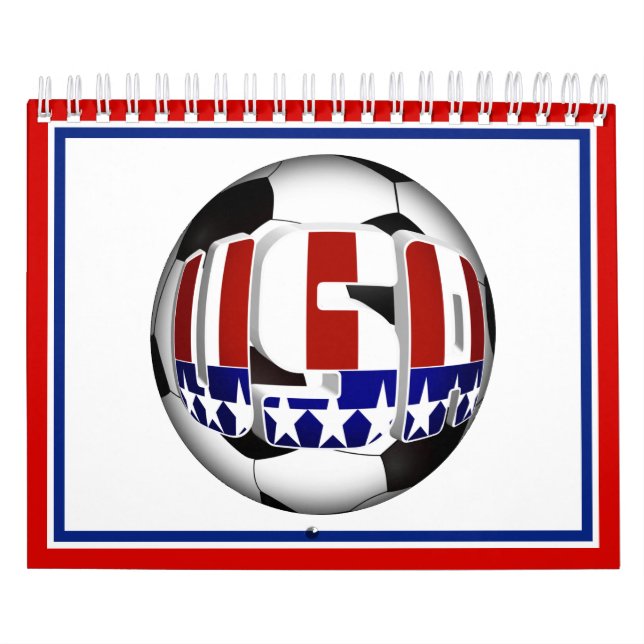 Calendário US Patriotic SOCCER Sports (Capa)