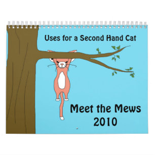 Calendário Usos para um gato da segunda mão (encontre Mews)