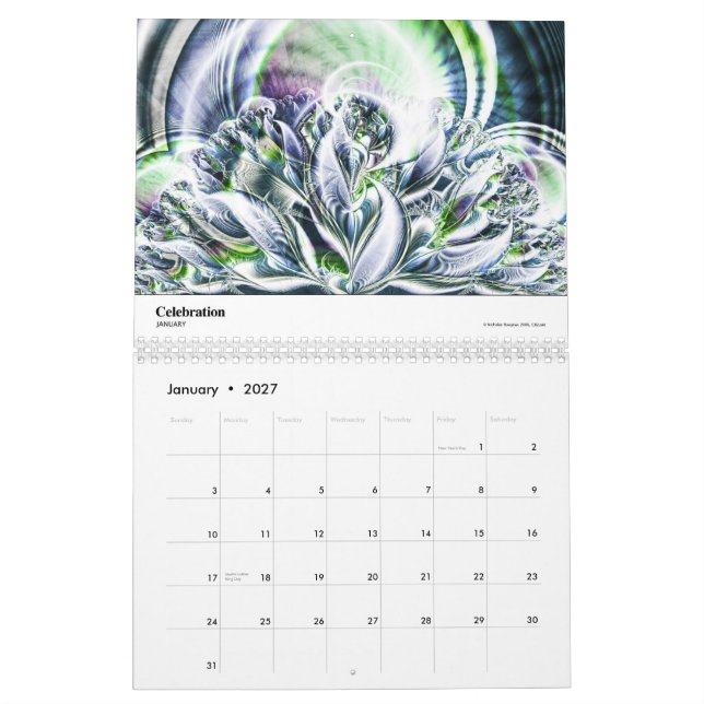 Calendário V do Fractal (Jan 2027)