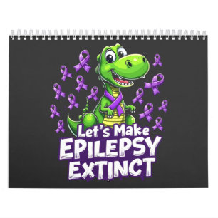 Calendário Vamos Fazer Epilepsia Extinguir a Consciência Dino