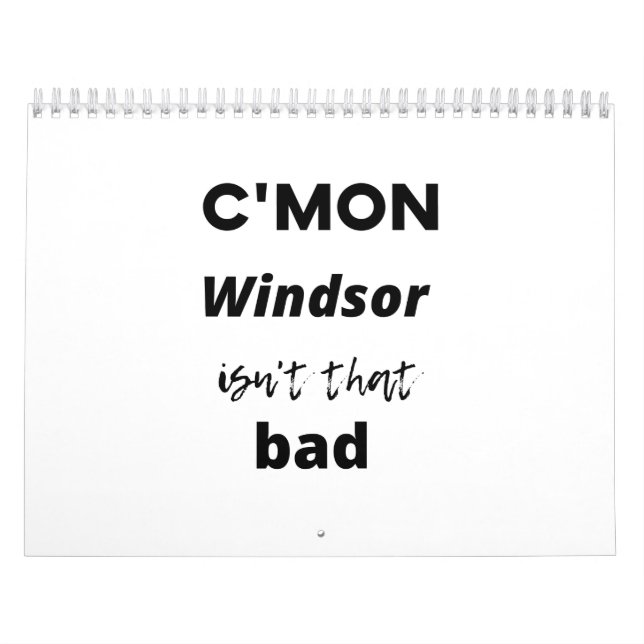 Calendário Vamos Windsor não é tão ruim (Capa)