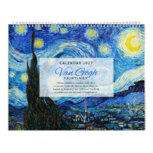 Calendário Van Gogh 2027 - Impressionismo