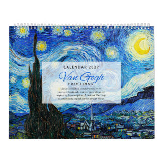Calendário Van Gogh 2027 - Impressionismo
