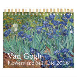 Calendário Van Gogh Flores e Vida Estática 2016 Pequena