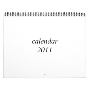 Calendário vazio 2011