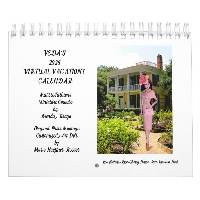 Calendário Veda's Virtual Vacations in MatisseFashions 2026 (Capa)