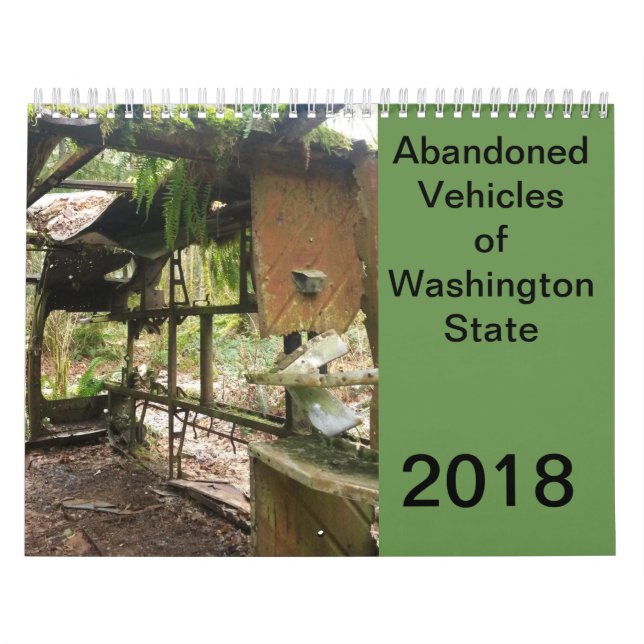 Calendário Veículos abandonados do estado de Washington (Capa)