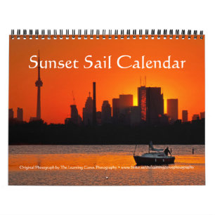 Calendário Vela do Pôr do Sol