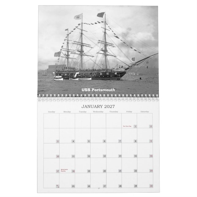Calendário Vela & vapor de combate (Jan 2027)